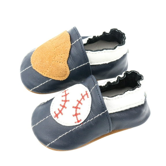Otqutp Little Kid Nonslip Shoes Spring and Summer Children Toddler Shoes Boys and Girls Sports Shoes Slip On Comfortable Baseball Pattern Shoes