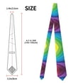 thumbnail image 3 of Rainbow Stripes Tie For Men Funny Neckties Fashion Gentleman Soft Comfortable Ties, 3 of 7