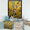 thumbnail image 3 of Designart 'Birches In Yellow Autumn Wood Forest' Country Framed Art Print, 3 of 4