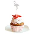 thumbnail image 4 of Lot de 12 Pcs Paillettes Forme Flamingo Décoration de Cupcakes de Fête, 4 of 8
