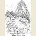 thumbnail image 3 of CafePress - Machu Picchu Sketch T Shirt / Blue &Amp; Grey Also - Light T-Shirt - CP, 3 of 4