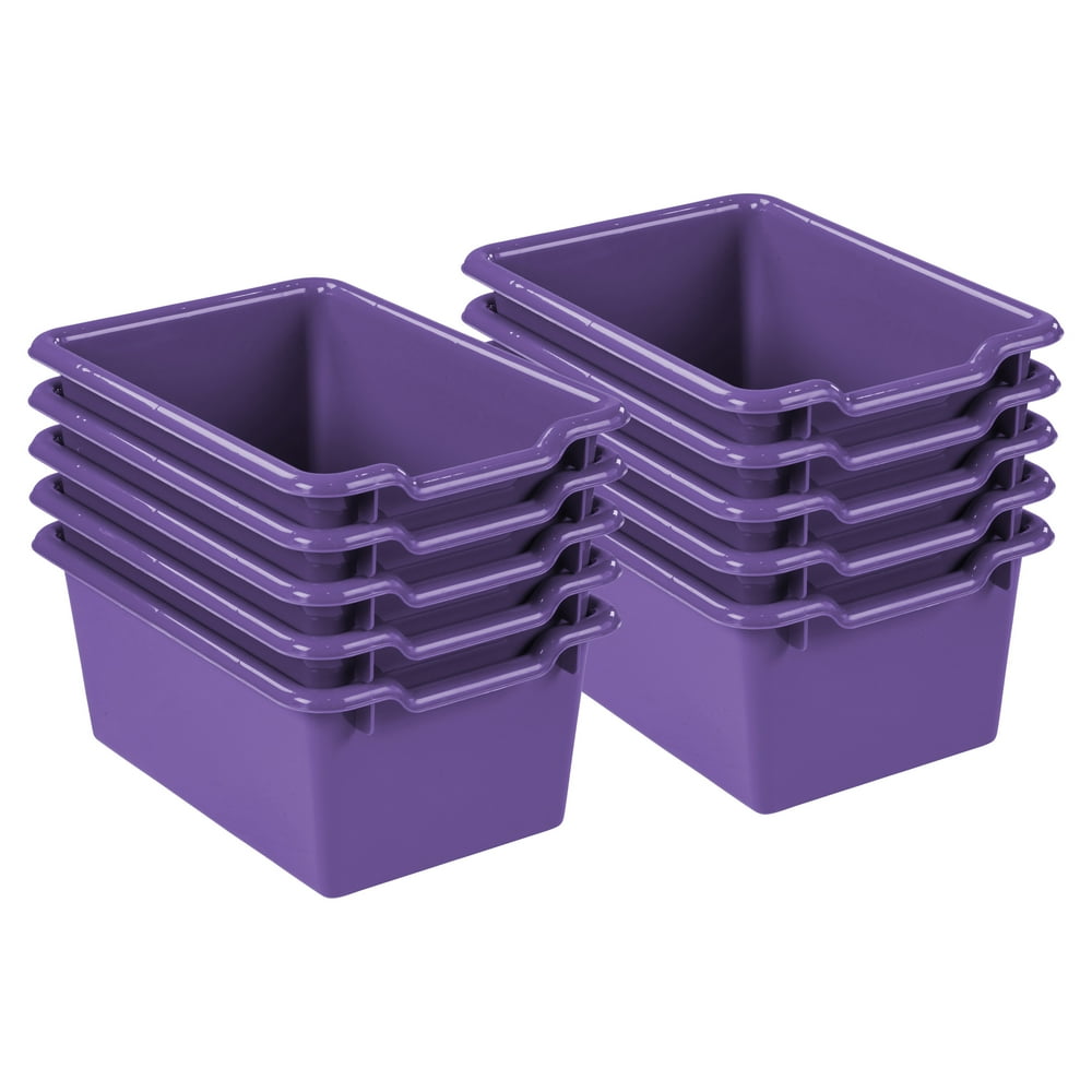 Scoop Front Storage Bins Purple