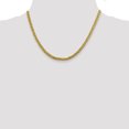 thumbnail image 2 of 14k Yellow Gold 18 Inch 3.7mm Wheat Chain Necklace Pendant Charm Spiga, 2 of 9