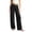 Black, variant on XIYNBAOK Girls Linen Dress Pants Drawstring Loose High Elastic Waist Hiking Trousers Kids Teen Casual Athletic Preppy Sweatpants Schoolwear