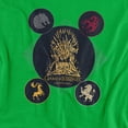 thumbnail image 2 of Game of Thrones T-Shirt 4 Houses 4 The Throne Unisex Graphic Tee For Men & Women, 2 of 7