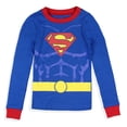 thumbnail image 3 of DC Comics Toddler Boys' Superhero Costume Tight Fit Multiple Styles Sleep Pajama Set Long Sleeves Pants, 3 of 7