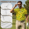thumbnail image 5 of Jeiento Banana Print Matching Golf Shirts for Couples, Women's Sleeveless Golf Tank Tops, Men's Short Sleeve Quick Dry Moisture Wicking Breathable Summer Athletic Sportswear Set, 5 of 6