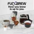 thumbnail image 3 of Hamilton Beach 49976 FlexBrew Trio 2-Way Coffee Maker, Compatible with K-Cup Pods or Grounds, Combo, Single Serve & Full 12c Pot, Black, 3 of 5
