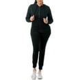 thumbnail image 3 of Women's Tracksuit Set 2 Piece Warm Fleece Lined Track Suits Outfits - Full Zip Hoodie Jogger Sweat Suits, 3 of 7