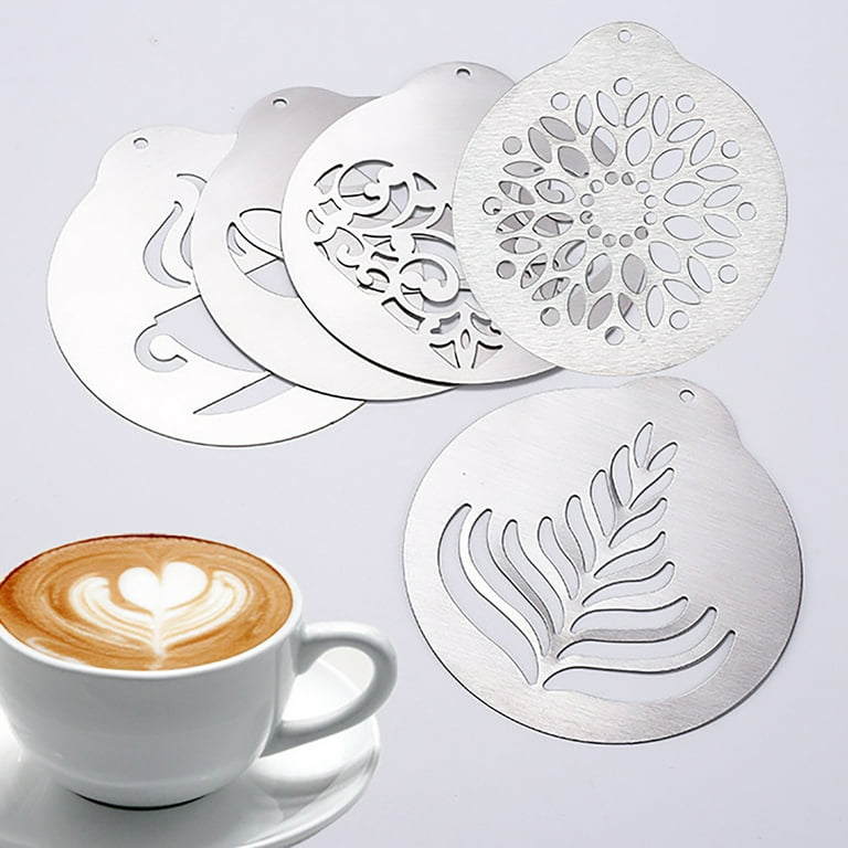 GROFRY 5Pcs Cappuccino Mold Portable Delicate Workmanship DIY