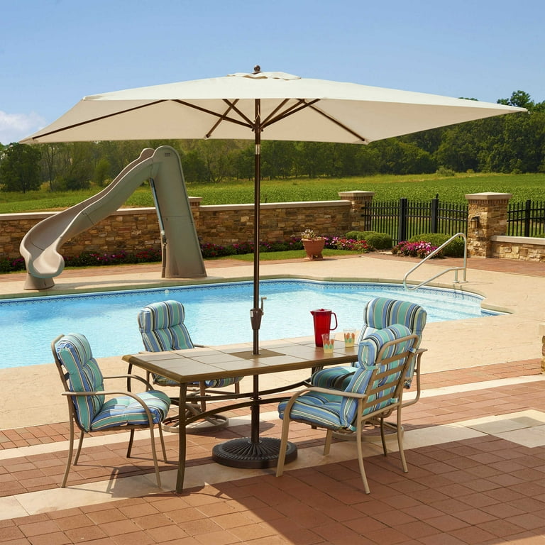 island patio umbrella 42-lb Square Poly Resin Umbrella Base for Patios, Bronze : Patio, Lawn & Garden then push Island Umbrella Octagon Umbrella Black