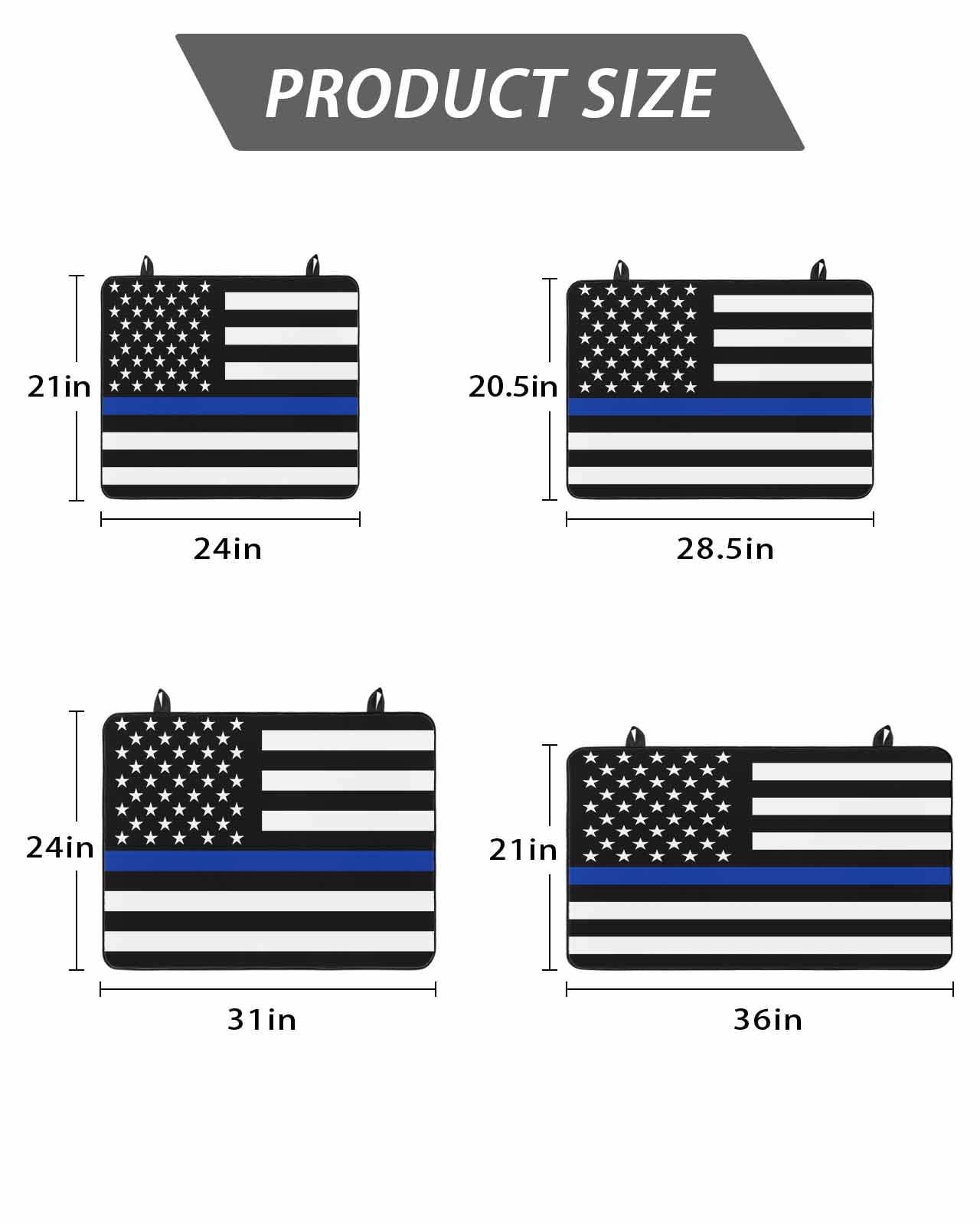 Stove Top Covers for Electric Stove, Blue American Flag Glass Stovetop Cover Protector, Black White Striped US Flag Stars Induction Cooktop Protector Oven Mat for Kitchen Countertop 24"x21"