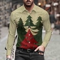 thumbnail image 1 of Seeotter Men Women Button Down Shirts Christmas Long Sleeve Funny Ugly Xmas Graphic Blouse Casual Shirts Holiday Tee, 1 of 7