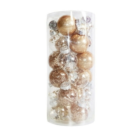 

Christmas Ball Plastic Ball Set Ceiling Decoration Pendant Christmas Day Wedding Party Christmas Ball Christmas Color Transparent Plastic Ball Pendant