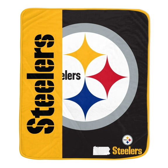 NFL Pittsburgh Steelers 50x60 Inch Ultra Soft Tailgate Throw
