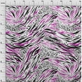 thumbnail image 4 of oneOone Cotton Cambric Fuschia Pink Fabric Animal Skin Quilting Supplies Print Sewing Fabric By The Yard 56 Inch Wide, 4 of 6