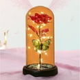 thumbnail image 6 of LHNFT Valentine's Day Rose Gifts for Women Butterfly Rose in Glass Dome, Forever Light Up Rose Birthday Gift for Mom Rose Gifts for Thanksgiving Christmas Mothers Day Valentines Day Gifts for Her, 6 of 9