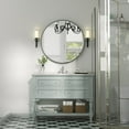 thumbnail image 6 of PAIHOME Black 18 Inch Round Bathroom Mirror, Metal Frame Circle Vanity Mirror for Bedroom, Living Room, 6 of 7