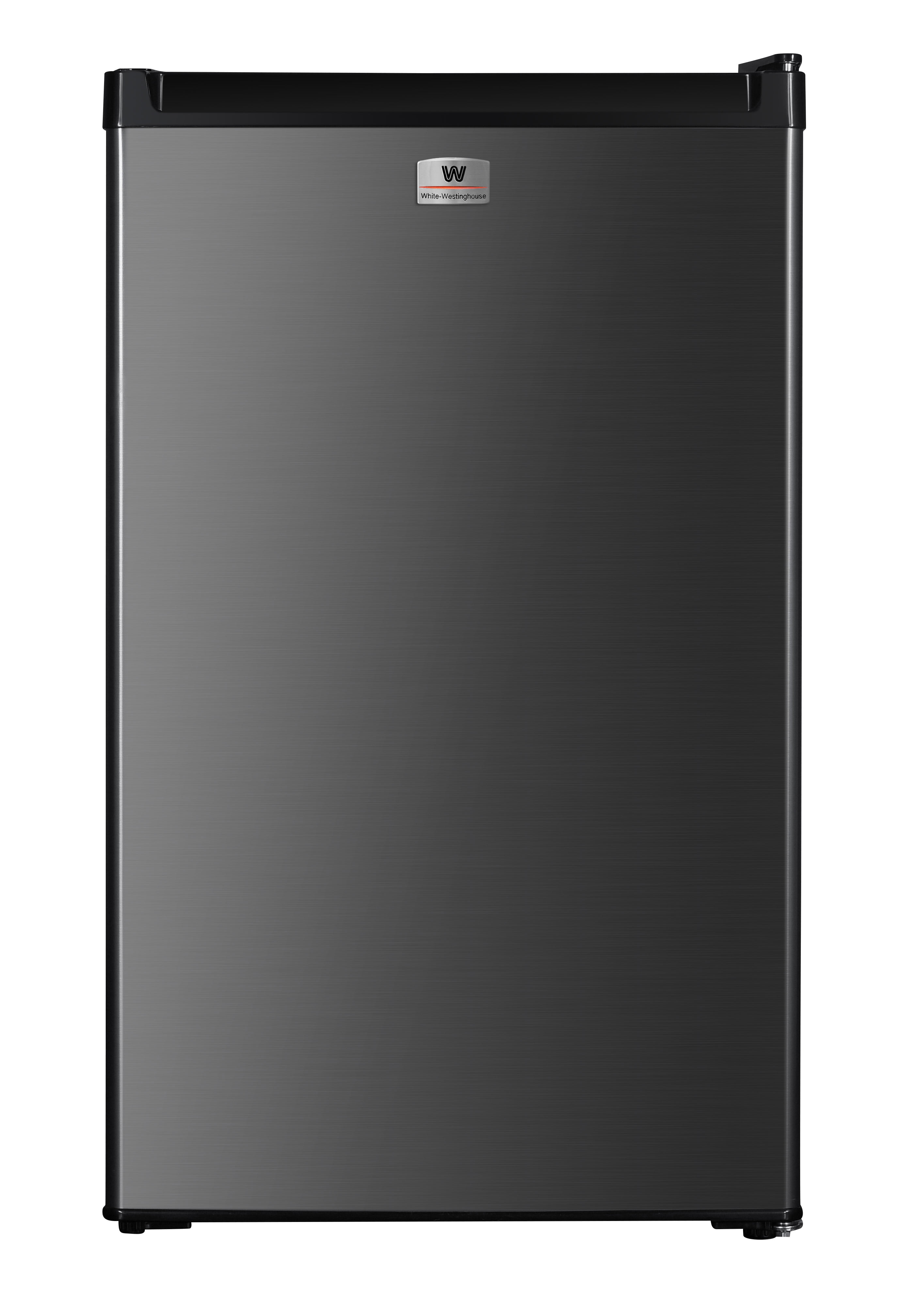 White Westinghouse Refrigerador Frigobar 4.4 pies 124L Modelo WWCR44124LHS Control mecánico de temperatura Puerta reversible y Luz interior Condensador interno Pata ajustable