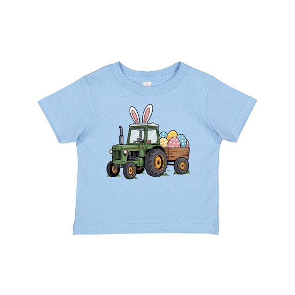 Inktastic Easter Bunny Tractor with Colorful Eggs Boys or Girls Baby T-Shirt