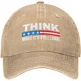 thumbnail image 1 of Think While It's Still Legal Hat Vintage Washed Baseball Caps, 1 of 8