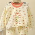 thumbnail image 4 of Linfrsh Toddler Boys Pajamas 4t Loungewear Long sleeve Pjs for Girls 6 9 12 18 24 Months 2T 3T 4T(Light Purple,7-8 Years), 4 of 4