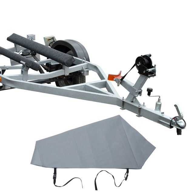 Milisten 1Pcs Housse de Remorque de Caravane Grise Imperméable Universelle pour Usage Intérieur et Extérieur