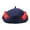 Navy blue red horn, variant on lanema Warmth Devil Horn Beret Hat Painter Hat For Women Teens Girl Outdoor Activity