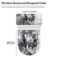thumbnail image 6 of HELLHERO Stretch Toilet Lid Covers & Machine Washable Fits All Toilet Shapes Elastic Edge with Set of 2 Bathroom Toilet Cozy Set Ink Painting Texture, 6 of 6