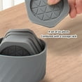 thumbnail image 6 of 6Pcs Silicones Hexagonal Coaster Set With Storage Container Heat Dispersion Design Prevents Table Damage From Cups Pan, 6 of 8