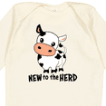 thumbnail image 4 of Inktastic New to the Herd Cute Cow Boys or Girls Long Sleeve Baby Bodysuit, 4 of 5