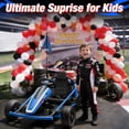 thumbnail image 5 of Joyracer 24V 14Ah Kids Electric Go Kart with Remote Control, 3 Speed Modes 5–10 MPH, 2 * 200W Motors, Metal Frame Ride on Toys Drift Kart for Big Kids, Music & Bluetooth, Blue, 5 of 10