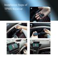 thumbnail image 4 of Tire Pressure Monitor, USB TPMS Tire Pressure Monitor for Android Navigation Tire Pressure Monitoring Alarm System Wireless Transmission with 4 External Sensors, 4 of 6