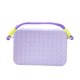 thumbnail image 1 of Tenedor del teléfono del silicón para las mujeres, accesorios con cremallera decorativos de las bolsas de asas de la playa Púrpura, 1 of 7