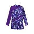 thumbnail image 4 of DPOIS Girls' Sparkle Colorful Dance Athletic Leotard Ballet Gymnastics Jumpsuit Fairy Navy 16, 4 of 7
