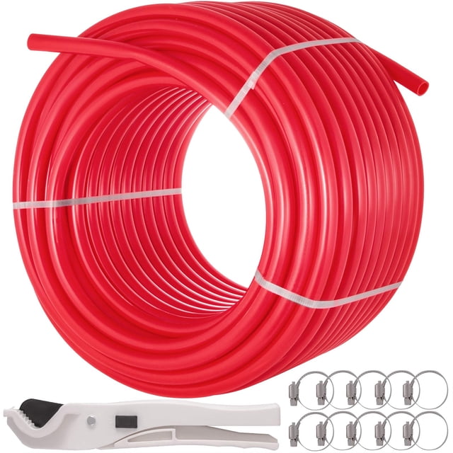 Tubo PEX VEVOR Oxygen Barrier 500 ml, tubo PEX rojo de 16 mm