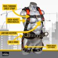 thumbnail image 3 of Guardian Fall Protection 11173 M-L Seraph Construction Harness with Side D-Rings, 3 of 4