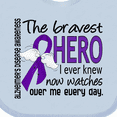 thumbnail image 4 of Inktastic Alzheimer's Disease Bravest Hero I Ever Knew 1 Boys or Girls Baby Bib, 4 of 4