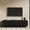 58" Black, variant on Hemvt 78.7" Wide Entertainment Center with Hidden Sliding Storage & Rounded Corners, Timeless American Style TV Stand, Antique brown