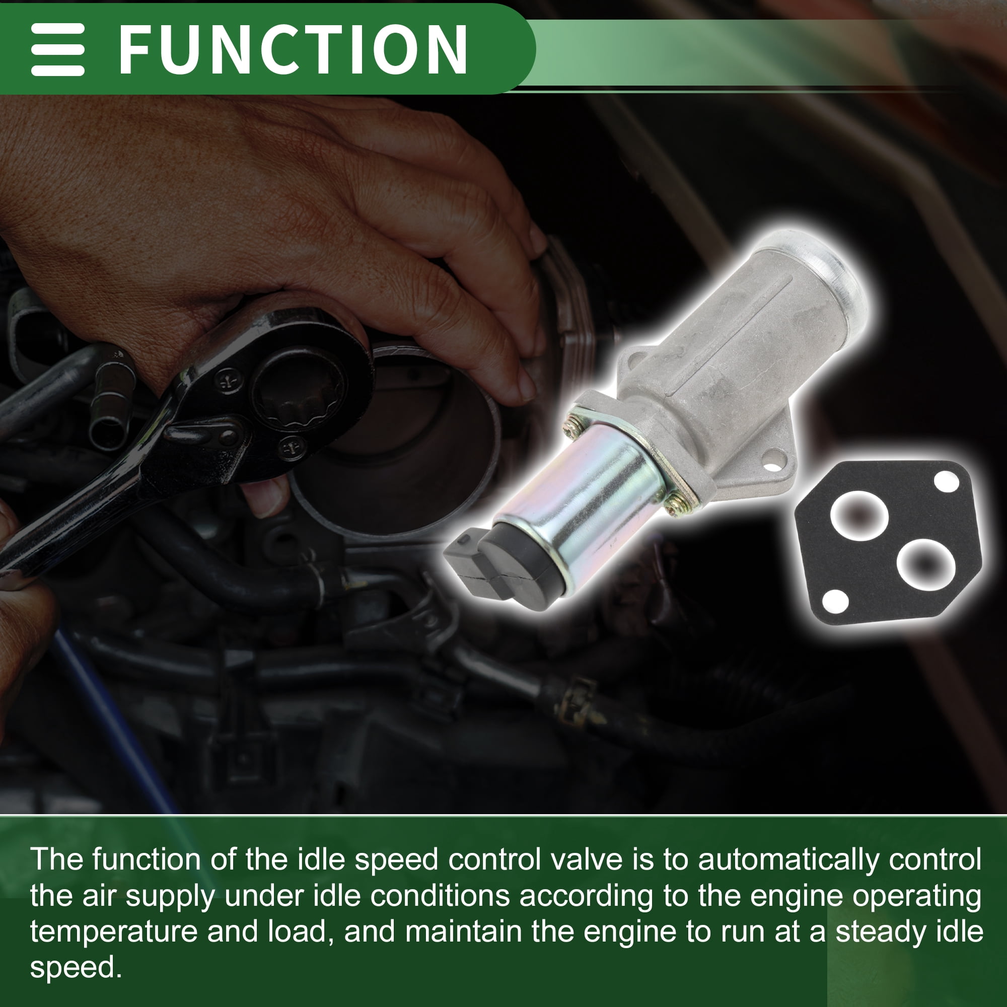 Unique Bargains Car Idle Air Control Valve for Renault Laguna 1996-2001 Replace No.7700744614 IACV Idle Motor Idle Air Control Valve for Stable Engine Operation