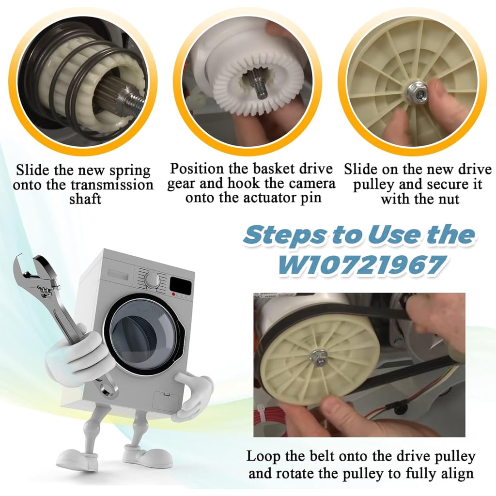 Global Washer Wheel Grip Set Consistent Multiple Models Includes 21 Inch Operate Belt