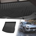 thumbnail image 1 of Alfombrilla de carga trasera de cara plana Unique Bargains para Porsche Macan 2014-2024, patrón de rayas y triángulos, antideslizante, 1 of 1