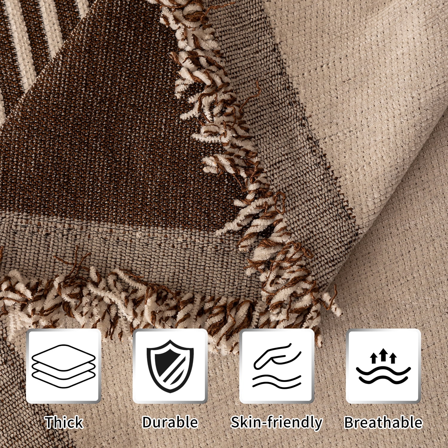 Smuge Sofa Cover, Couch Cover Protector Slipcover L Shape Sofa towel Furniture Cover for Pets Dogs Cats Home Decor (71"x 150", Coffee)