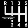 thumbnail image 2 of Men's General Motors Chevrolet Gearshift Pattern  Graphic Tee Black X Large, 2 of 5