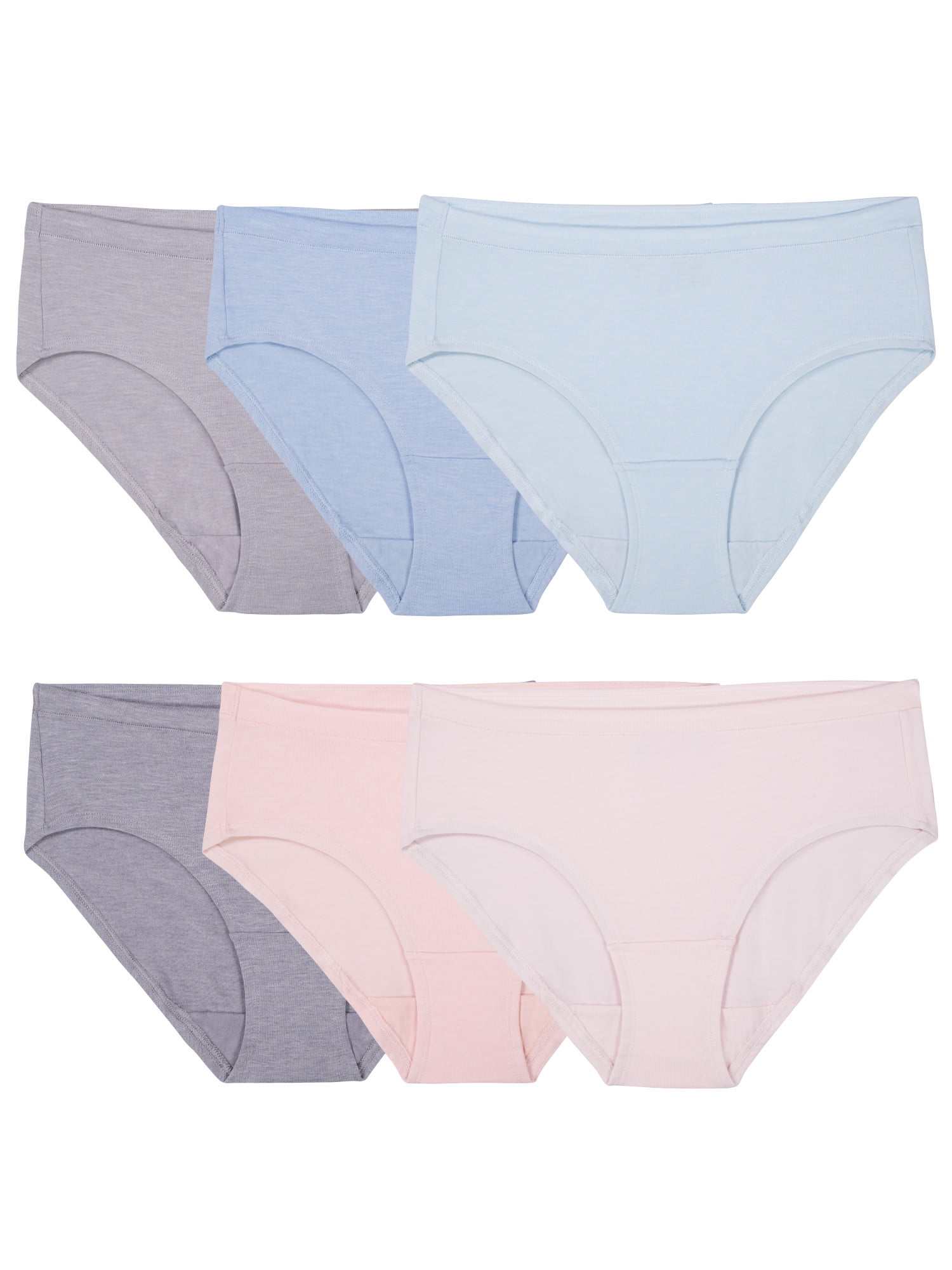 Fruit of the Loom Women's Beyondsoft Hipster Underwear, 6 Pack, Sizes S-2XL