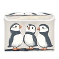 thumbnail image 7 of Yayeee Collapsible Cube Storage Bin with Lid Fabric Closet Decorative Basket with Handles, Cute Puffin, 7 of 7