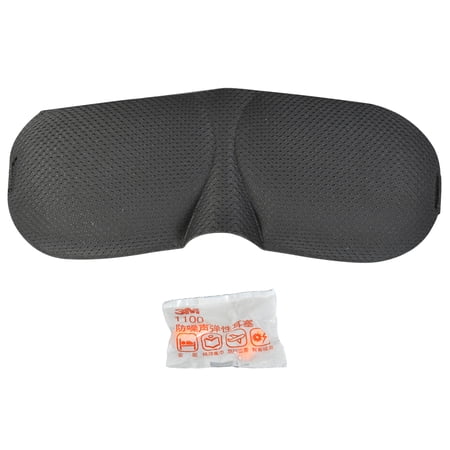 3D Black Sleeping Eye Mask Blindfold | With Earplugs Shade Seamless Curves Relaxing Sleep Wake Up Well Rested