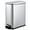 10L 34x17.2x38cm Stainless steel, variant on Slim Step-On Trash Can Combo Set – 12 Gallon & 2.6 Gallon Stainless Steel Bins, Removable Liner Buckets, Soft-Close Lids, Rear Handles, Rust-Resistant, Space-Saving for Kitchen, Home, Office