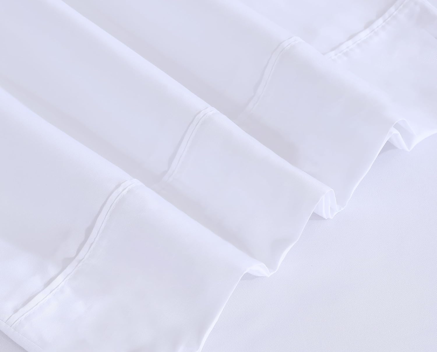 Ruvanti Queen Microfiber Sheet Set, White, 4-Piece photo 3