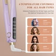 thumbnail image 4 of Plancha alisadora de pelo Arhoet Flat Iron, cerámica, 1,3 cm, color morado, 4 of 8